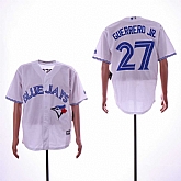 Blue Jays 27 Vladimir Guerrero Jr. White Cool Base Jersey Sguo,baseball caps,new era cap wholesale,wholesale hats